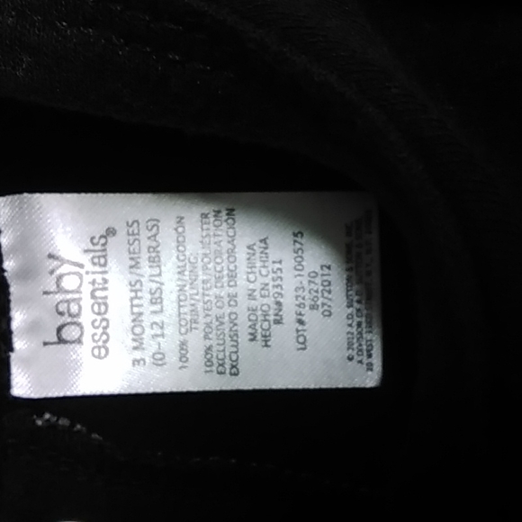 NWT Baby Essentials Little Princess Onesie 5196Y - Picture 3 of 5